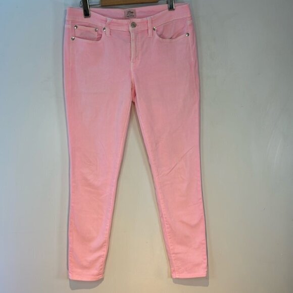 J.Crew bubblegum pink tooth pick skinny jeans size 29 - Picture 2 of 8
